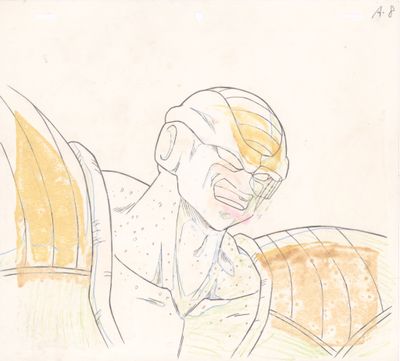 dessin représentant un homme en costume et à lunettes, assis sur un canapé