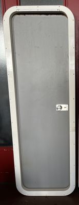 two doors that are next to each other on a wall