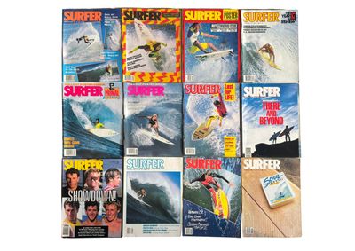 SURFER MAGAZINE ENSEMBLE DE DOUZE REVUES de 1988.