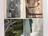 quatre photos d'un homme sur un bateau dans l'eau