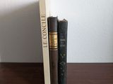 deux livres posés sur une table en bois