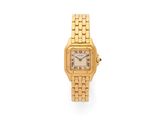 cartier a lady ' s 18ct gold quartz wristwatch