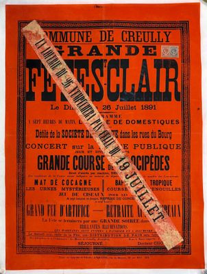 Cyclisme / Normandie / Creully / Préhistoire / Vélocipède