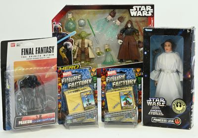 many star wars action figures and action figures on display