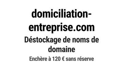 Nom de domaine domiciliation-entreprise.