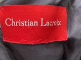 christian lacrox red label on a black shirt