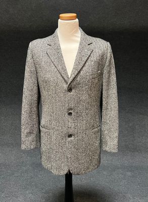 HUGO BOSS : veste en cachemire à chevrons dans les tons de g…