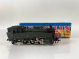 a toy train that is sitting next to a box