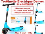 trottinette électrique, scooter LED, coulée, coulée