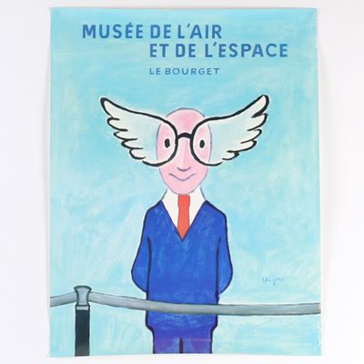 RARE AFFICHE SAVIGNAC MUSÉE DE L'AIR ET DE L'ESPACE Dim : 64…