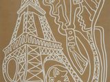 an image of a drawing of the eiffel tower in paris