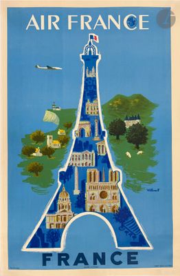 affiche représentant la tour Eiffel à Paris, en France