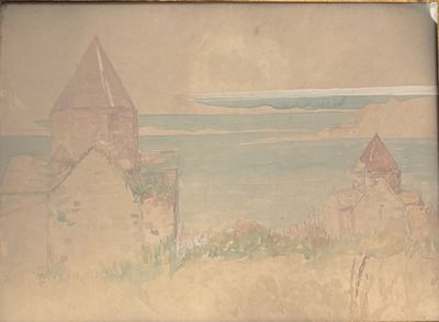 a picture of a painting on the wall of a building