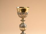 an image of a silver cup sitting on top of a table