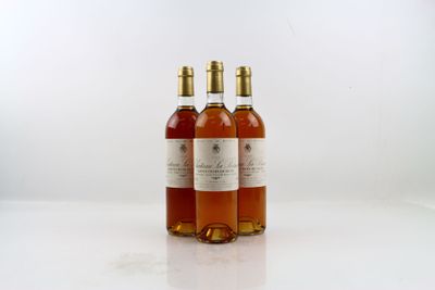 3 bouteilles de SAINTE-CROIX-DU-MONT 1999 du Château LA RAME…