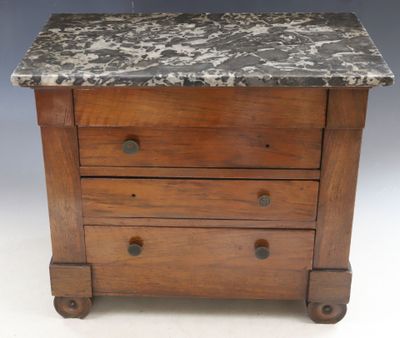 Belle Commode pour poupée de style empire, 4 tiroirs en faça… - Photo 1