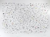 une image représentant un dessin sur une feuille de papier sur laquelle figurent de nombreuses annotations