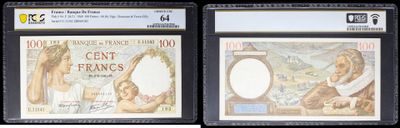 three different types of bank notes with a picture of a man and a woman