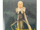 the cover of a book with a picture of a woman holding a sword
