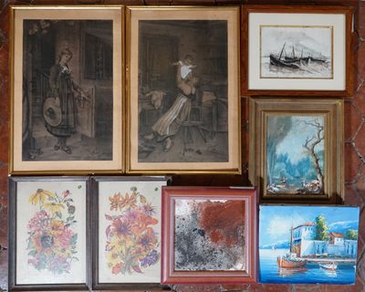 H. ORAIN de 10 pièces encadrées comprenant : - Photo 1