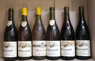 several bottles of wine are lined up in a box