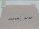 loa casademint bag in pink with black logo