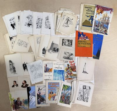 a lot of old comic books on the table