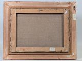 an old picture frame with a picture of a cat in it