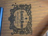 a close up of a musical instrument with a picture on it