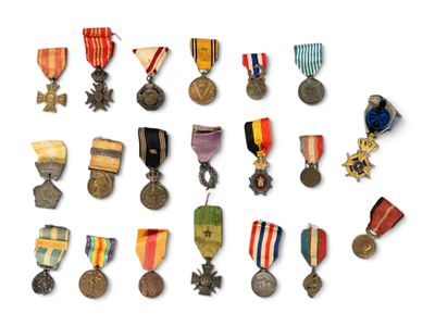an image of a collection of medals and medals on a white surface