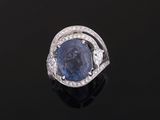 a sapphire and diamond ring