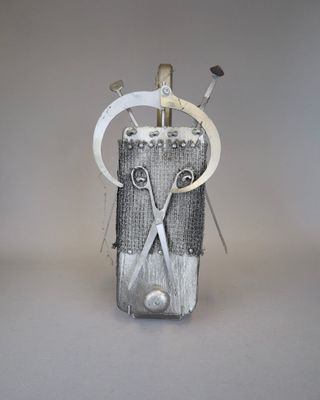 DANIEL ABEL (1933-2024) Erec Masque en matériaux de récupéra…