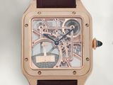 Gros plan sur une montre-bracelet avec un bracelet marron