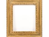 an old wooden picture frame on a white background