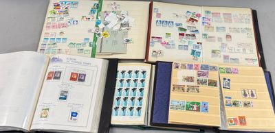 a lot of stamps on the pages of a book