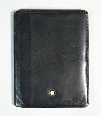 MONT BLANC Portefeuille en cuir noir