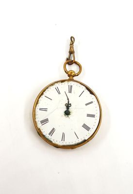 MONTRE DE GOUSSET en or 750‰, cuvette en or 750‰. Le cadran …