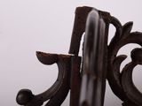 a close up of a metal object on a table