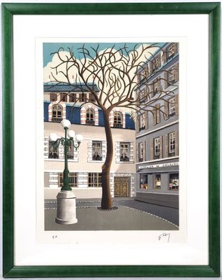 Jules LEFRANC (1887-1972). "L'atelier de Delacroix", lithogr…