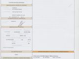 a close up of a document with a barcode on it