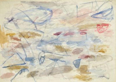 an image of a painting with a lot of different colors on it