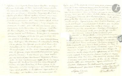an old manuscript with a black ink writing on it