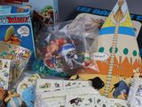 a lot of toys that are sitting on a table