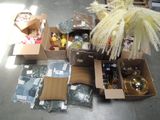 many boxes of assorted items sitting on the floor