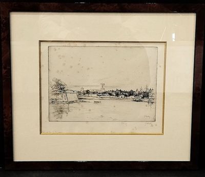 Gustave LEHEUTRE (1861-1932)" Vue du port de La Rochelle ave…