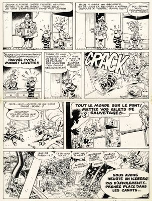 une bande dessinée en noir et blanc mettant en scène des personnages de dessins animés