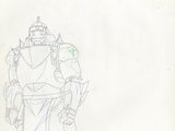 un dessin représentant un robot debout devant un fond blanc