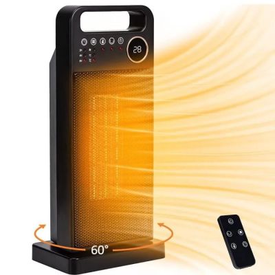 une photo d'un radiateur portable équipé d'une télécommande