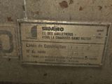 a close up of a label on a machine that is not working