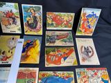 a lot of cards that are sitting on a table